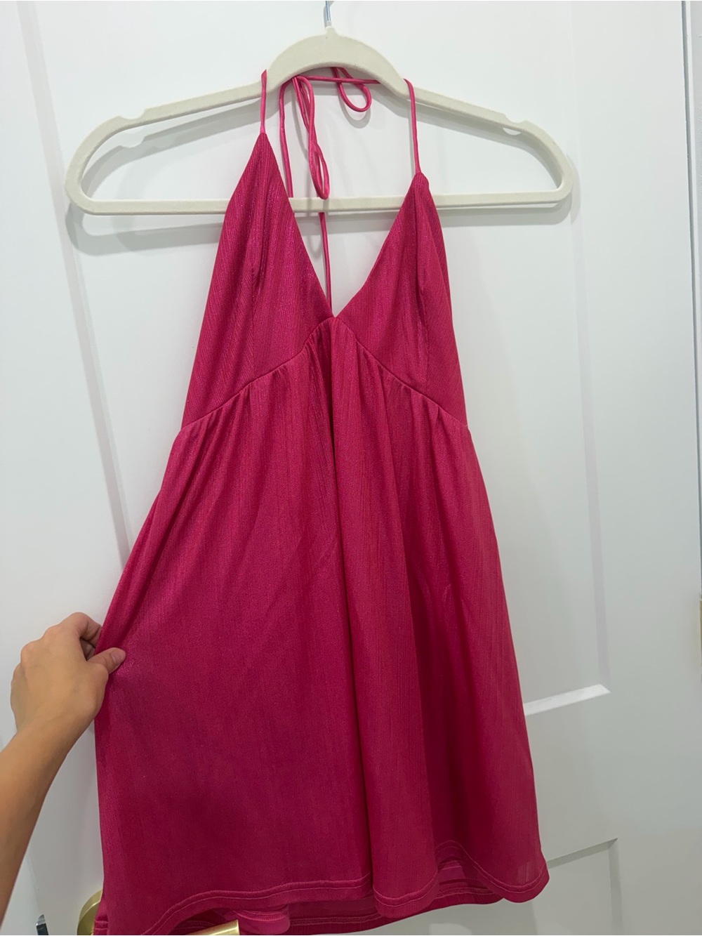 superdown Fuchsia Halter Chemise